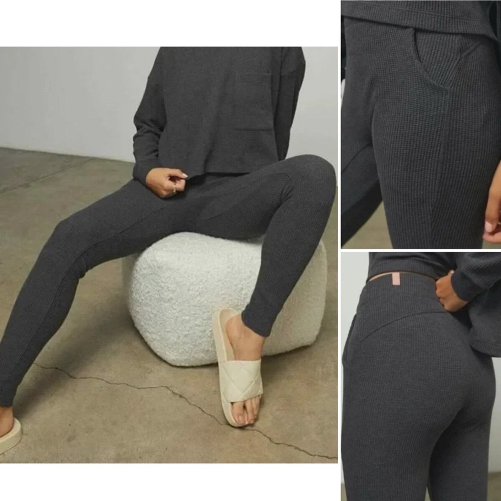 LUNYA Restore Thermal High Rise Legging Mercurial Gray Heathered Pull On XS NEW